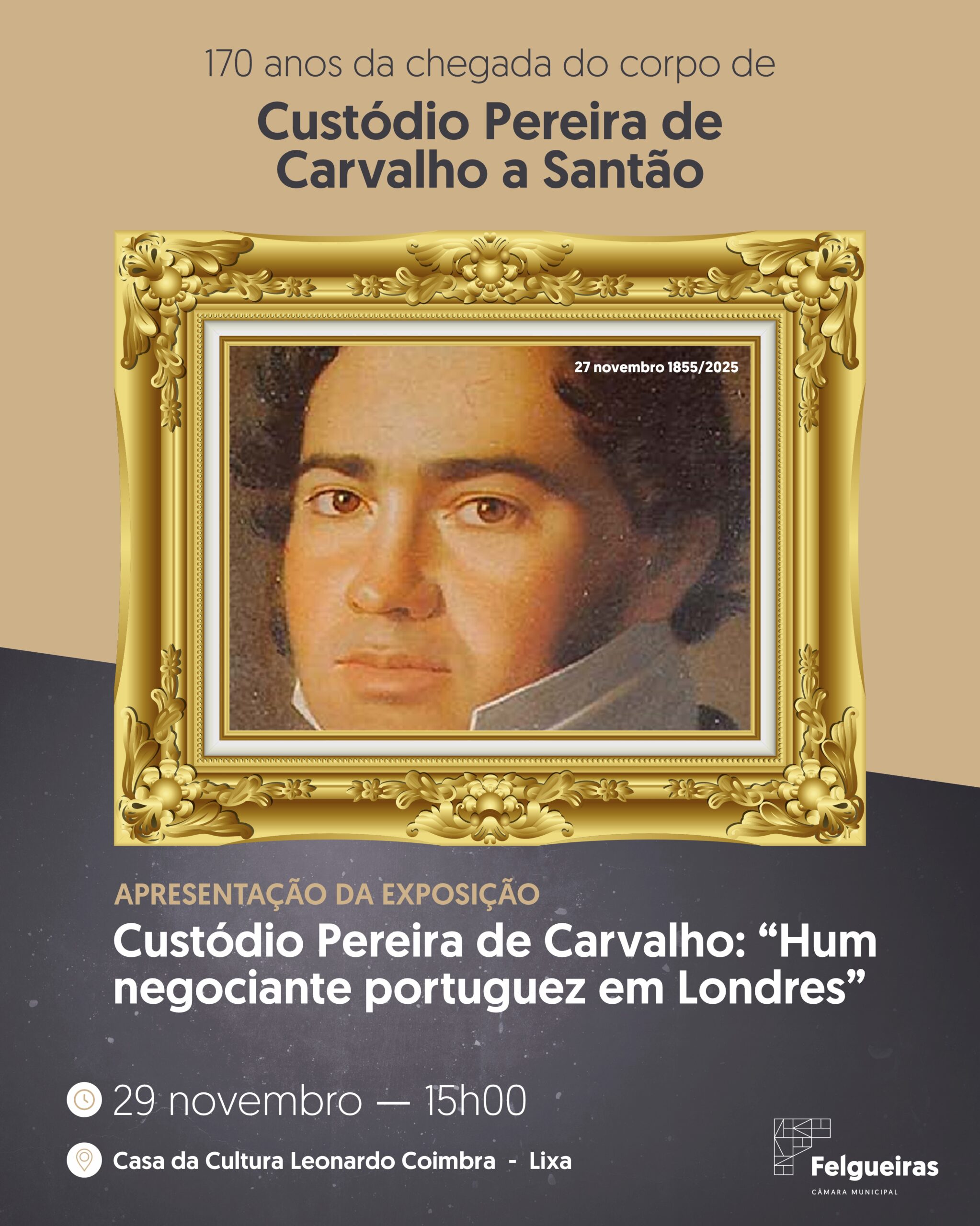 Exposição Custódio Pereira de Carvalho na Casa da Cultura na Lixa
